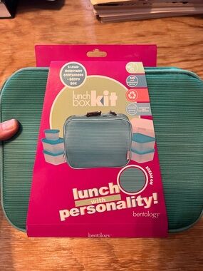 Bentology Lunch Box Kit Teal Lunch Bag
